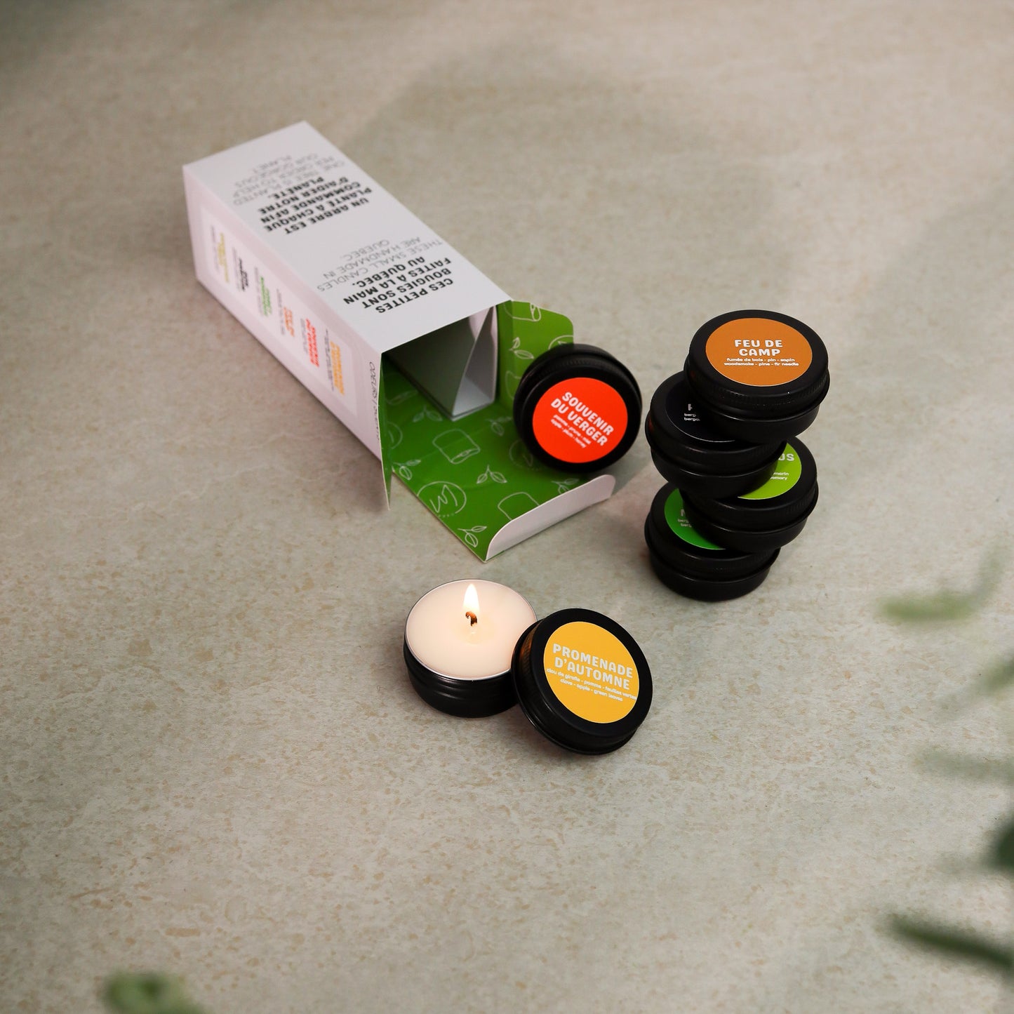 AUTOMNE - COFFRET DÉCOUVERTE | 6 échantillons de bougies