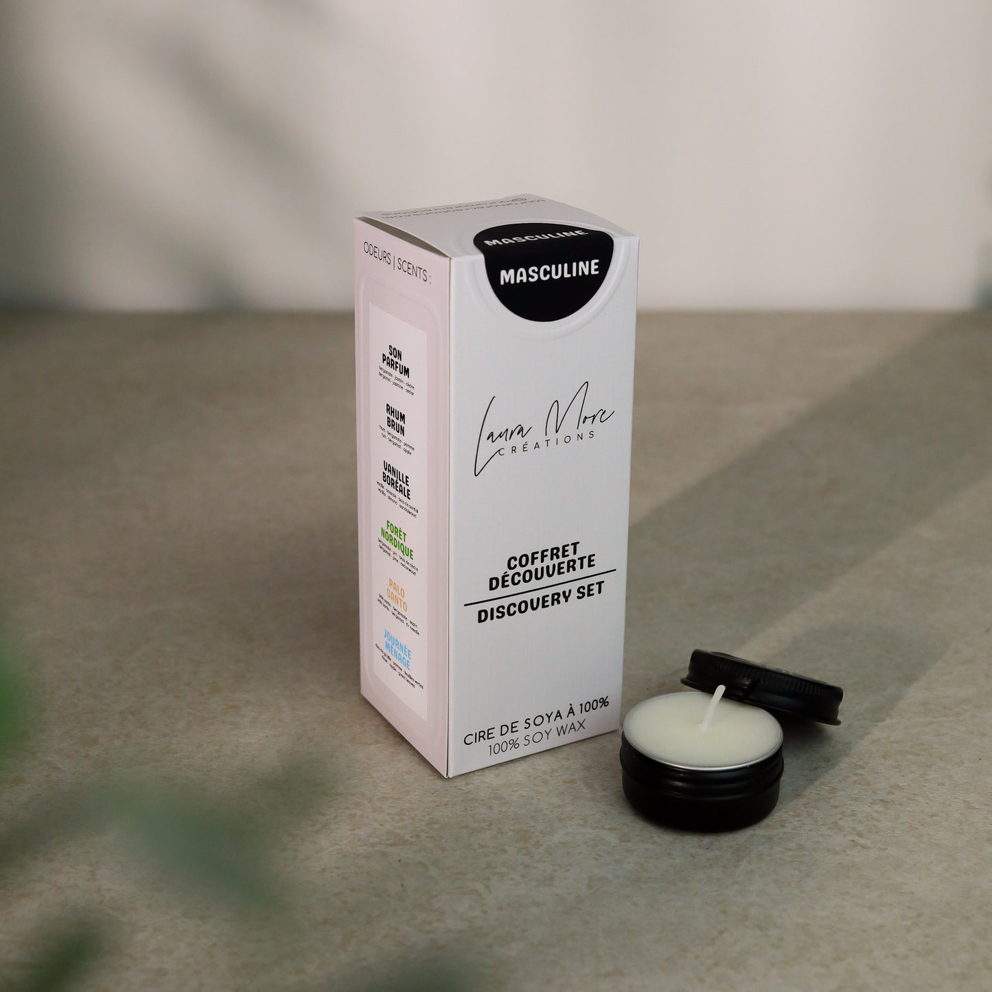 MASCULINE - COFFRET DÉCOUVERTE | 6 échantillons de bougies
