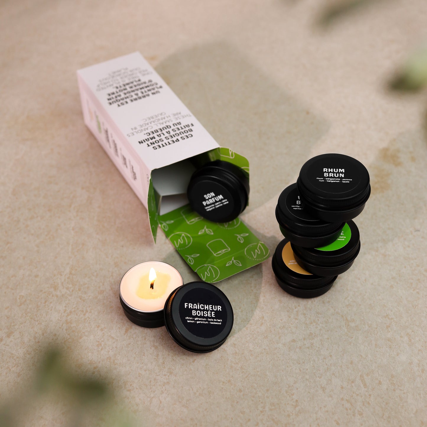 MASCULINE - COFFRET DÉCOUVERTE | 6 échantillons de bougies