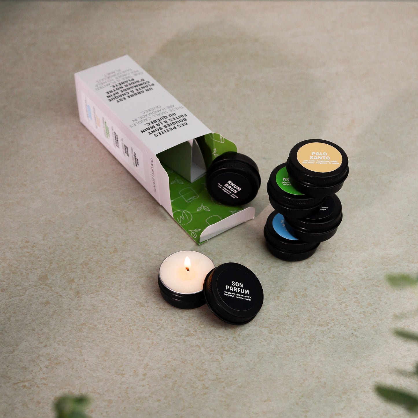 MASCULINE - COFFRET DÉCOUVERTE | 6 échantillons de bougies