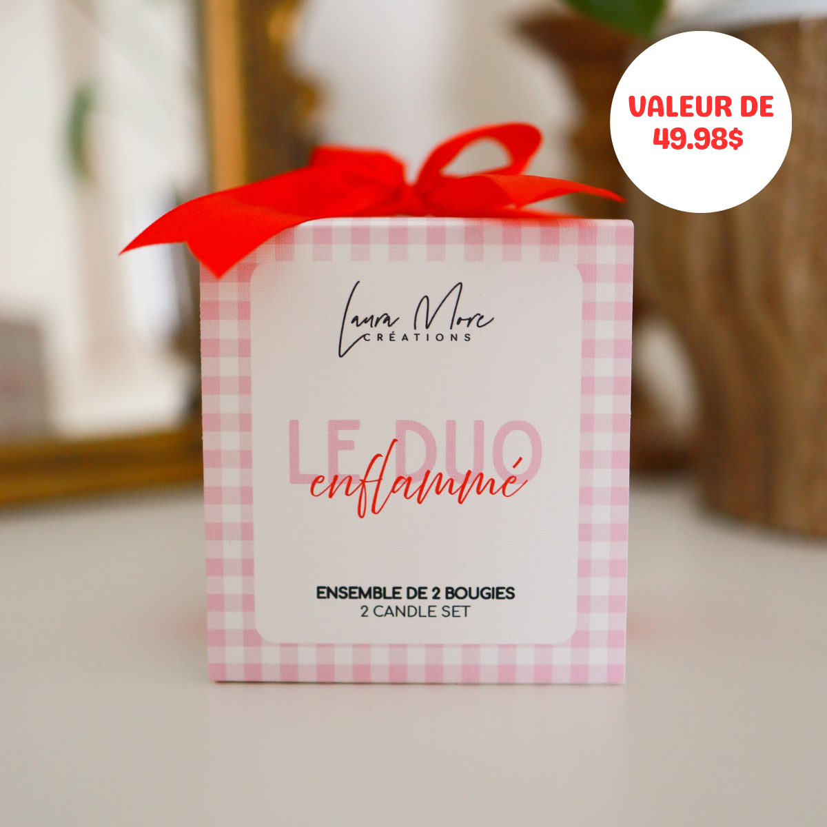 LE DUO ENFLAMMÉ | Coffret de 2 bougie de 5 oz