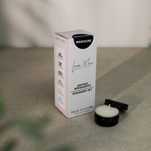 MASCULINE - COFFRET DÉCOUVERTE | 6 échantillons de bougies