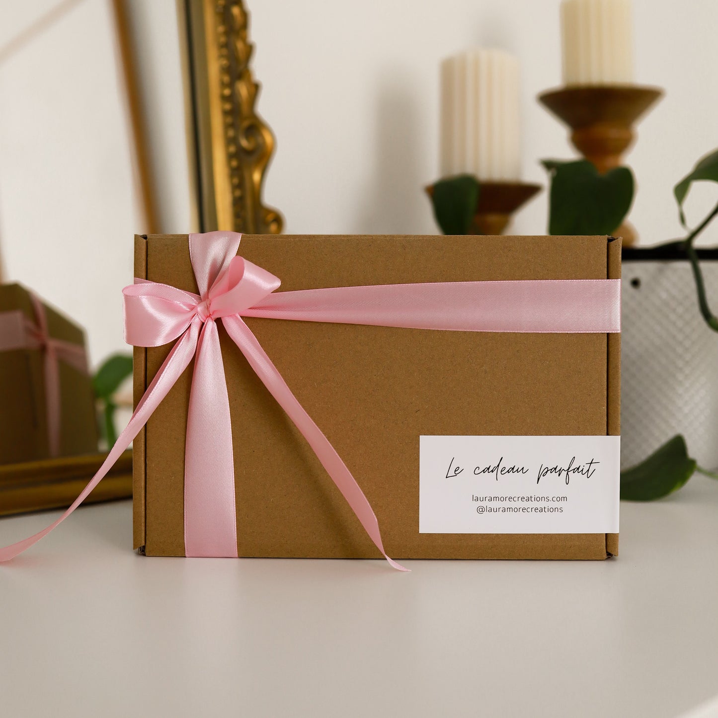 LE CADEAU PARFAIT | Ensemble de bougies (rose)