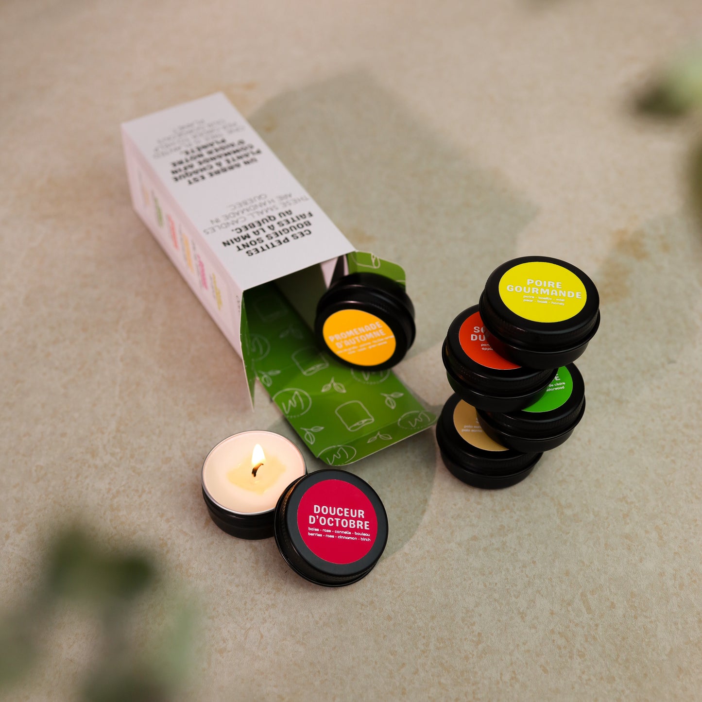 AUTOMNE - COFFRET DÉCOUVERTE | 6 échantillons de bougies