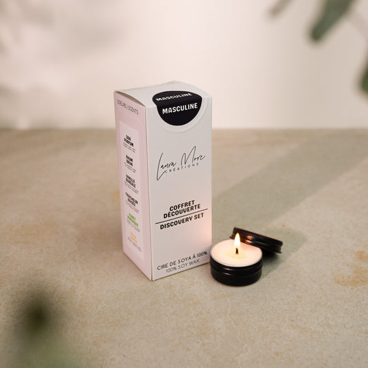 MASCULINE - COFFRET DÉCOUVERTE | 6 échantillons de bougies