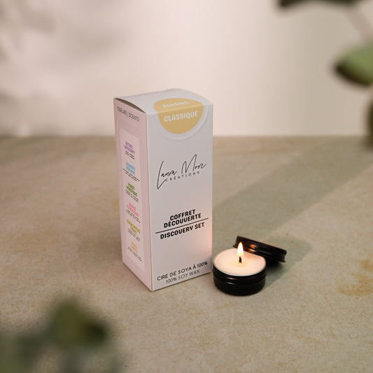 CLASSIQUE - COFFRET DÉCOUVERTE | 6 échantillons de bougies