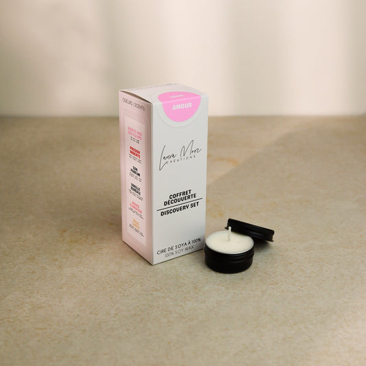 AMOUR - COFFRET DÉCOUVERTE | 6 échantillons de bougies
