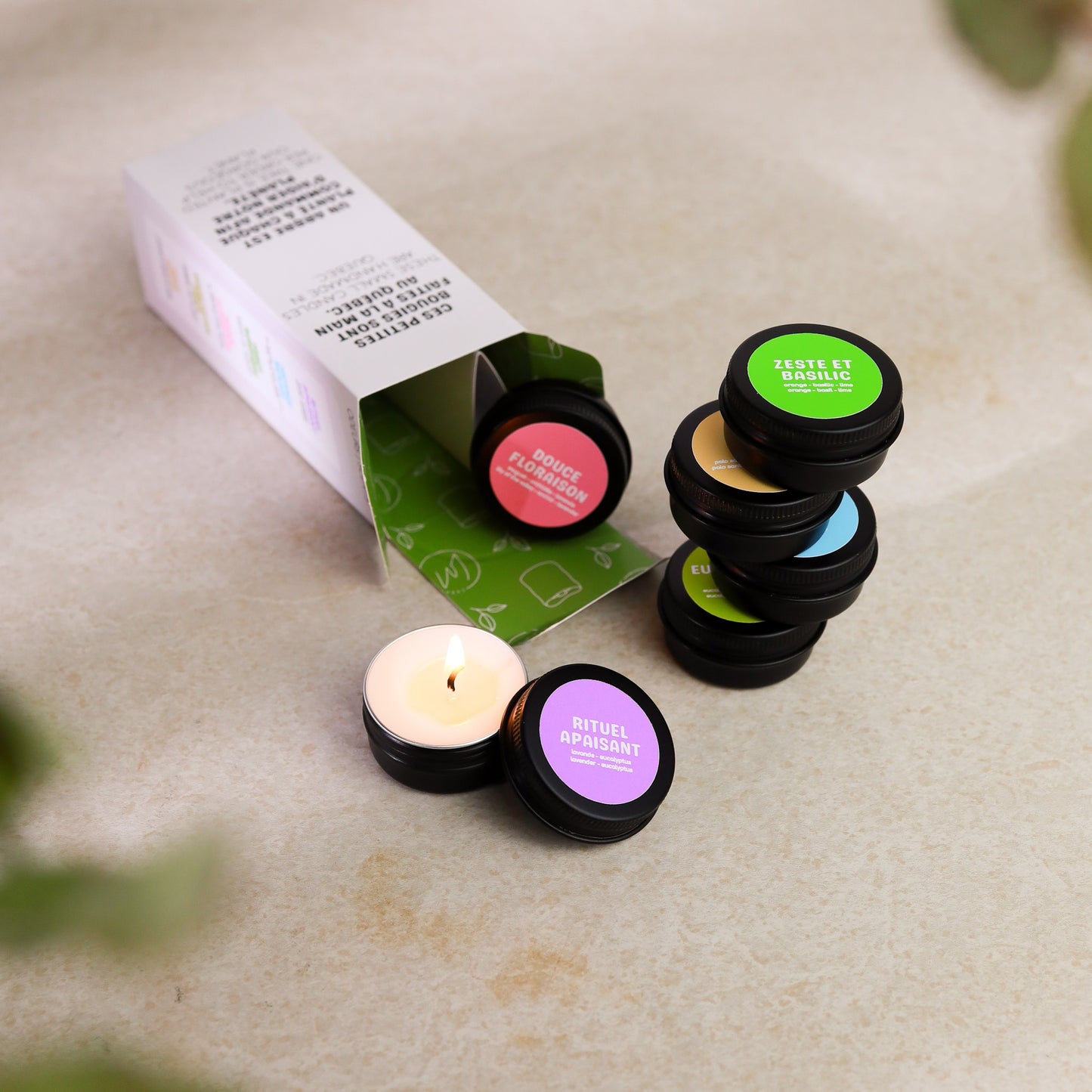 PRINTEMPS - COFFRET DÉCOUVERTE | 6 échantillons de bougies