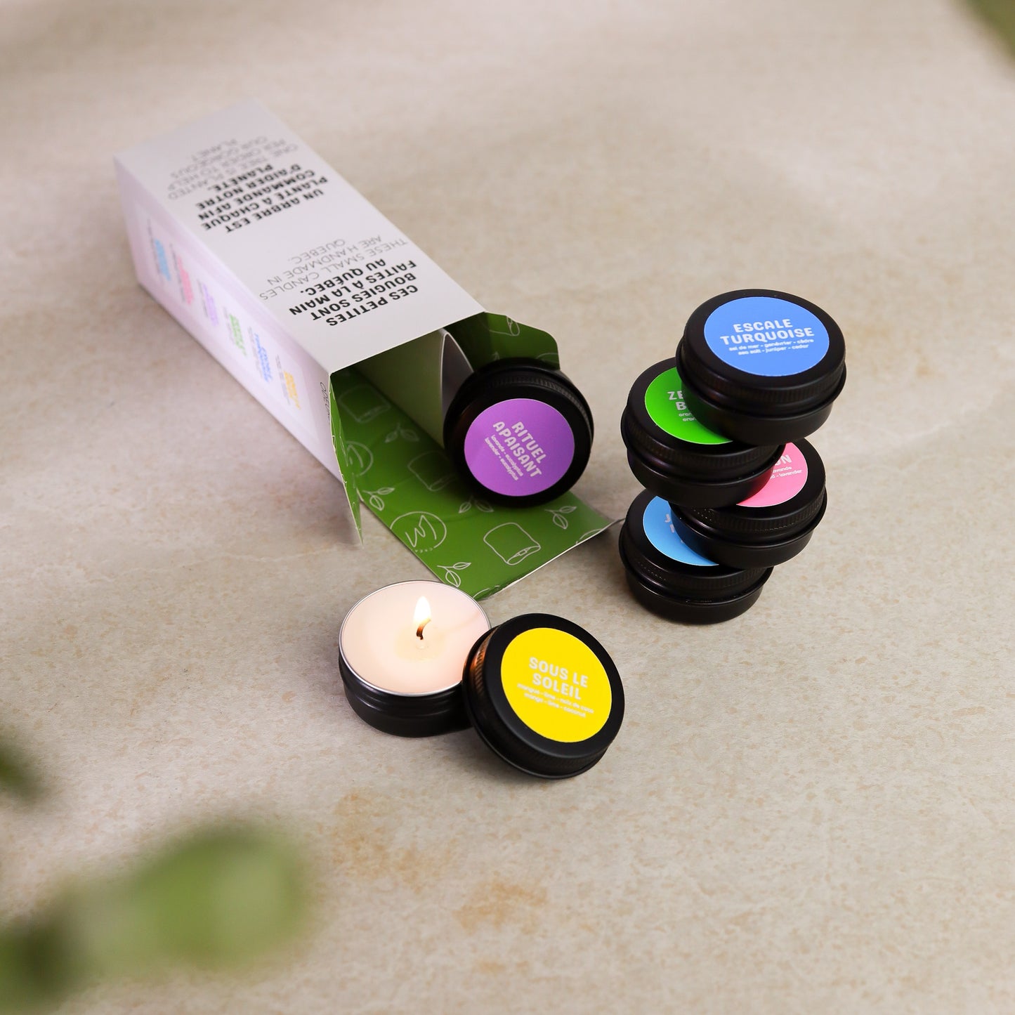 ÉTÉ - COFFRET DÉCOUVERTE | 6 échantillons de bougies