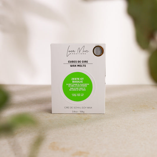 ZESTE ET BASILIC | Cubes de cire