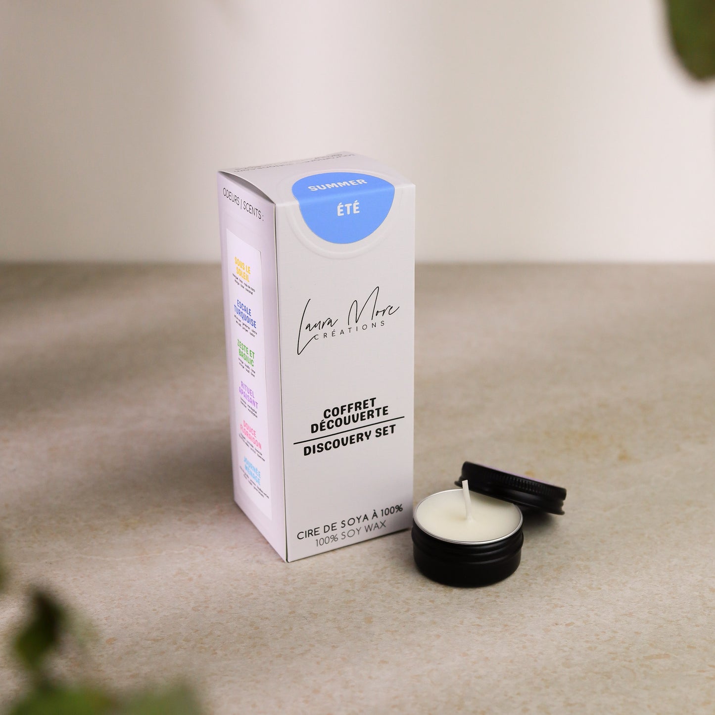 ÉTÉ - COFFRET DÉCOUVERTE | 6 échantillons de bougies
