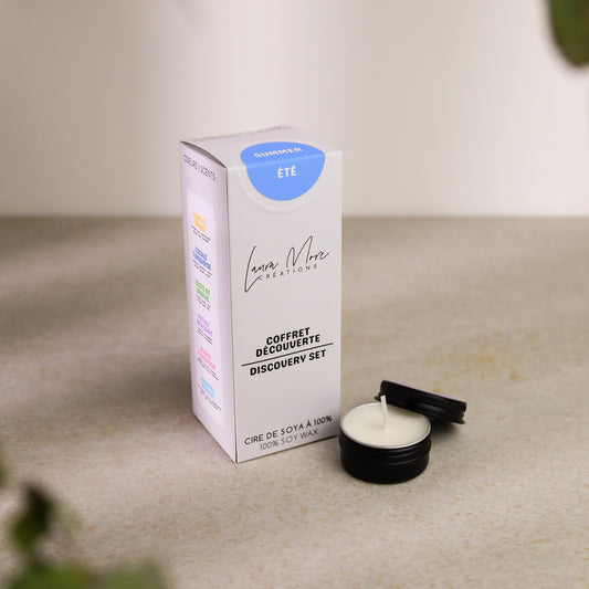 ÉTÉ - COFFRET DÉCOUVERTE | 6 échantillons de bougies