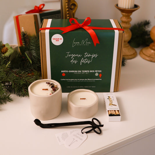 BOÎTE-CADEAU | Coffret de bougies et accessoires.