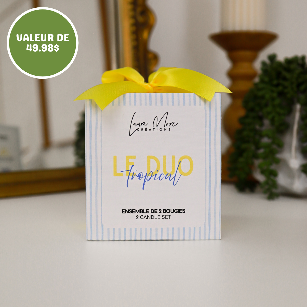 LE DUO TROPICAL | Ensemble de 2 bougie de 5 oz