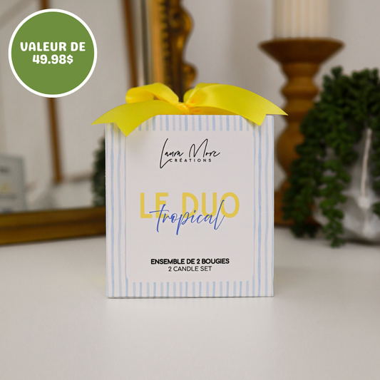 LE DUO TROPICAL | Ensemble de 2 bougie de 5 oz
